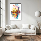 Radiant Rhapsody: Shanghai Pudong Skyline Poster
