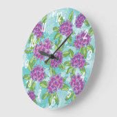 Radiant Rhododendron Wall klok (Hoek)