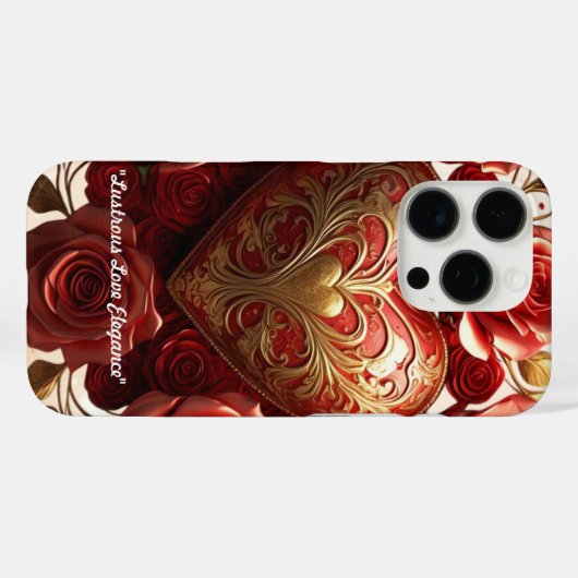 "Radiant Roos Elegance" Case-Mate iPhone Case (Achterkant (horizontaal))