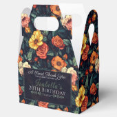 Radiant Roos Verjaardag gunstbox voor Gast Dank u Bedankdoosjes (Geopend)