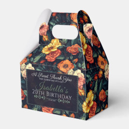 Radiant Roos Verjaardag gunstbox voor Gast Dank u Bedankdoosjes