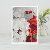 Radiant Rose Wedding Invitation Kaart (Staand voorkant)