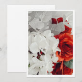 Radiant Rose Wedding Invitation Kaart (Voorkant / Achterkant)