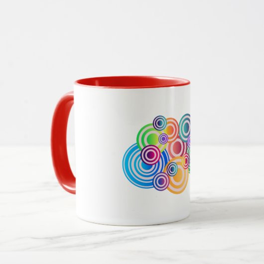 Radiant Rounds: Circle Color Mug Mok (Voorkant links)