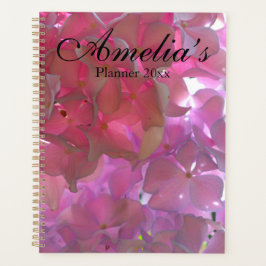 Radiant Roze hydrangeas, roze bloemen bloemen Planner