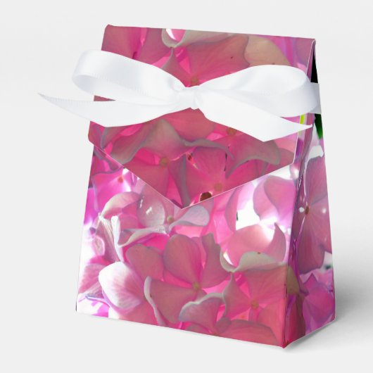 Radiant Roze hydrangeas, roze bloemen roze bloemen Bedankdoosjes (Voorkant Zijde)