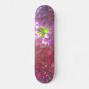 Radiant Roze hydrangeas, roze bloemen roze bloemen Skateboard
