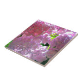 Radiant Roze hydrangeas, roze bloemen roze bloemen Tegeltje (Zijkant)