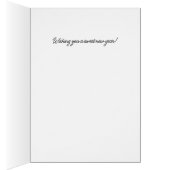 Radiant Roze Thee Roos Rosh Hashanah Kaart (Binnen (Rechts))