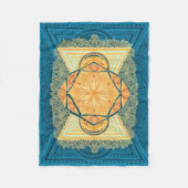 Radiant Sacred Geometry Mandala Fleece Deken (Voorkant)