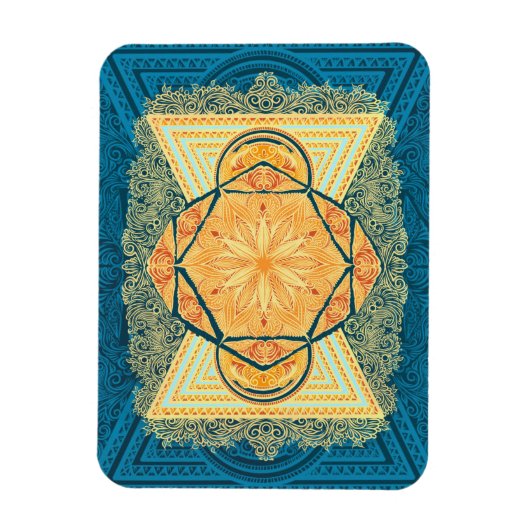 Radiant Sacred Geometry Mandala Magneet (Verticaal)
