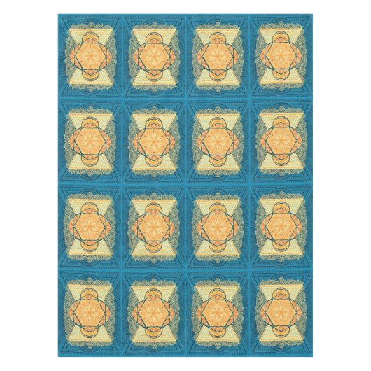 Radiant Sacred Geometry Mandala Tafelkleed (Voorkant)