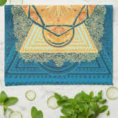Radiant Sacred Geometry Mandala Theedoek (Gevouwen)
