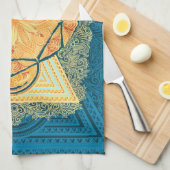 Radiant Sacred Geometry Mandala Theedoek (Quarter Fold)