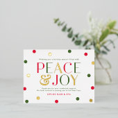 Radiant Seizoen FOLIE Zakelijk Vakantie Briefkaart (Staand Voorkant)