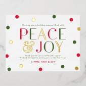 Radiant Seizoen FOLIE Zakelijk Vakantie Briefkaart (Voorkant)