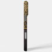 Radiant Shield (Glitter - goud - leer) Case-Mate iPhone Case (Achterkant / Rechts)