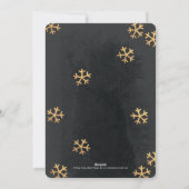 Radiant Snowflakes kerstfeestdag fotokaarten Feestdagenkaart (Achterkant)