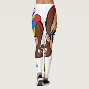 Radiant Spirit: een klein meisje dat autisme viert Leggings