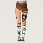 Radiant Spirit: een klein meisje dat autisme viert Leggings (Voorkant)