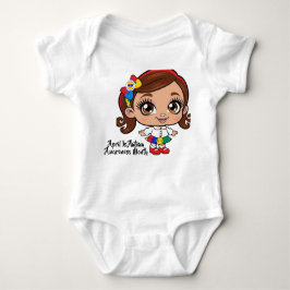 Radiant Spirit: een klein meisje dat autisme viert Romper