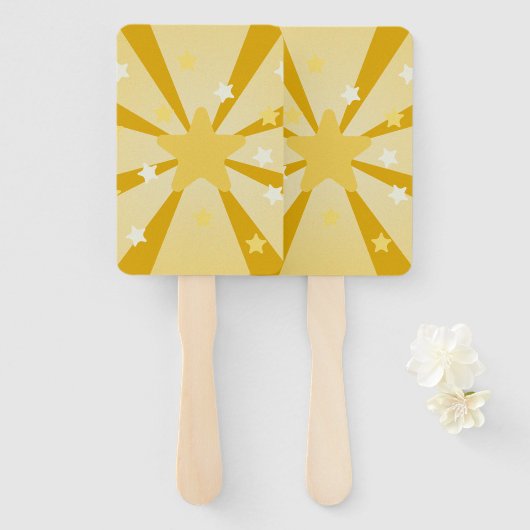 Radiant Star Set van Fans Handwaaier (Voorkant en achterkant)