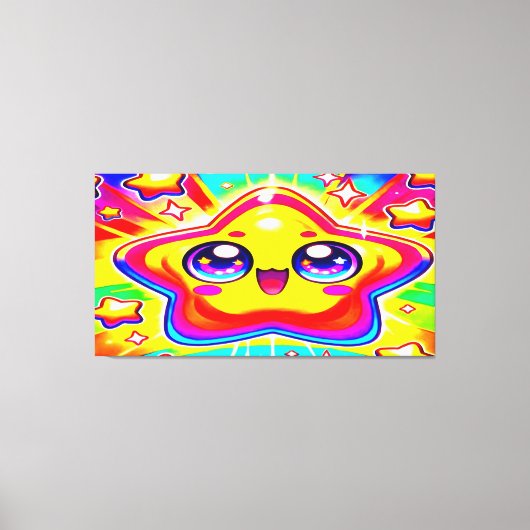 Radiant Starburst Joy Wall Art Canvas Afdruk (Voorkant)