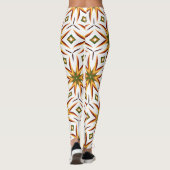 Radiant Starburst Naadloos patroon Leggings (Achterkant)