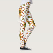 Radiant Starburst Naadloos patroon Leggings (Rechts)