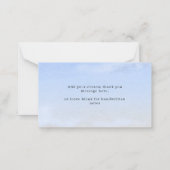 Radiant Summer Beach Wedding Budget Bedankt Notitiekaartje (Achterkant)