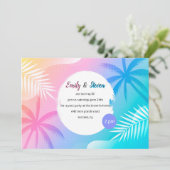 Radiant Summer Party Invitation Kaart (Staand voorkant)