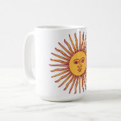 Radiant Sun Animation Coffee Mok (Voorkant links)