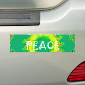 Radiant Sun: Peace Be With You Inspirerend print Bumpersticker (Op auto)