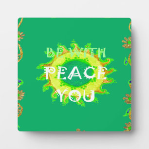 Radiant Sun: Peace Be With You Inspirerend print Fotoplaat