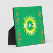 Radiant Sun: Peace Be With You Inspirerend print Fotoplaat (Voorkant)