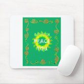 Radiant Sun: Peace Be With You Inspirerend print Muismat (Met muis)