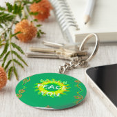 Radiant Sun: Peace Be With You Inspirerend print Sleutelhanger (Zijkant)