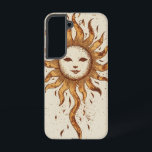 Radiant Sun Spirit telefoonhoesje Samsung Galaxy Hoesje<br><div class="desc">Een stralende zon met een sereen gezicht straalt van mythologische charme,  ideaal voor degenen die aangetrokken worden door hemelse en spirituele thema's.</div>