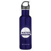 Radiant Sun Water Quote with Good Day Bar Waterfles (Voorkant)