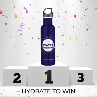 Radiant Sun Water Quote with Good Day Bar Waterfles