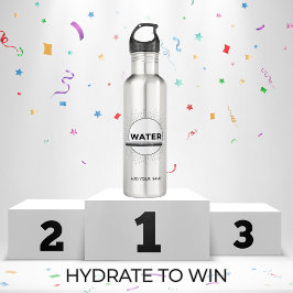 Radiant Sun Water Quote with Good Day Bar Waterfles