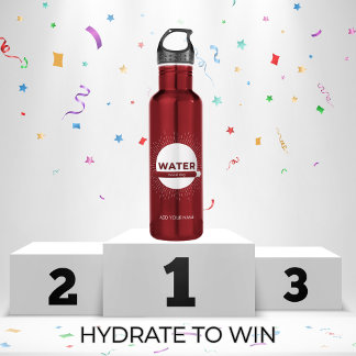 Radiant Sun Water Quote with Good Day Bar Waterfles