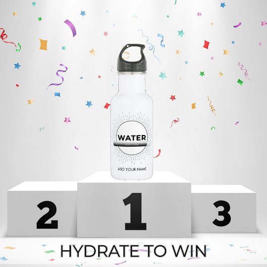 Radiant Sun Water Quote with Good Day Bar Waterfles