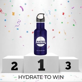 Radiant Sun Water Quote with Good Day Bar Waterfles