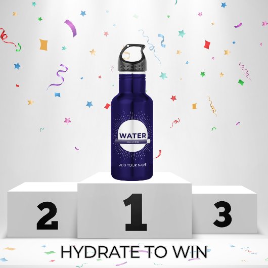 Radiant Sun Water Quote with Good Day Bar Waterfles