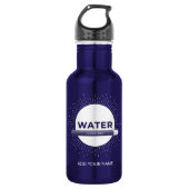 Radiant Sun Water Quote with Good Day Bar Waterfles (Voorkant)