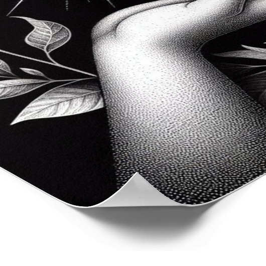 Radiant Sun with Botanical Touch and Feminine Poster (Hoek)