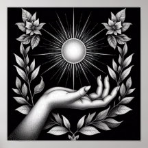 Radiant Sun with Botanical Touch and Feminine