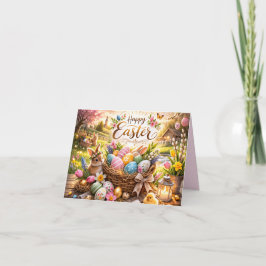 Radiant Sunrise Happy Easter Feestdagen Kaart
