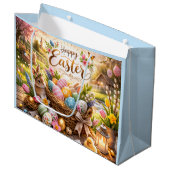 Radiant Sunrise Happy Easter Groot Cadeauzakje (Voorkant Gekanteld)